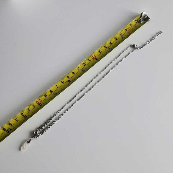 Vintage natural clear quartz silver chainmail necklace with a small silver chain - Picture 10 of 10